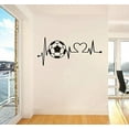 thumbnail image 3 of BH-JJSMGS Heartbeat Basketball Wall Sticker Art Boys Room Sports Wall Decor Play Basketballs Electrocardiogram Vinyl Wall Decal 23x10in, 3 of 4