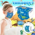 thumbnail image 2 of Máscara infantil HUOGUO Desechable de 3 capas Meltblown, 20 unidades, 2 of 4