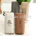 thumbnail image 2 of Estuche de lona para bolígrafos de París, bolsa práctica de diseño Retro y clásico con cremallera, 4 patrones, 1 unidad, 2 of 4