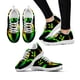 thumbnail image 1 of Zapatos planos con estampado 3D de hojas de marihuana y degradado de moda para mujer, zapatillas ligeras con cordones para caminar, calzado transpirable, 1 of 6