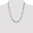 thumbnail image 4 of 925 Sterling Silver Anchor Chain Styles Necklace 6.5 mm Figaro 22 inch, 4 of 4