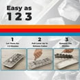 thumbnail image 3 of SBSGV Ice Cube Tray | 18/8 Stainless Steel | 18 Slot Ice Cube Tray | Easy Release Handle, 3 of 4