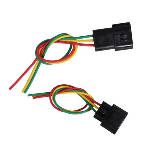 1 pc 6" Assembled Waterproof 3 Pin 3 Wire 1.8mm Connector Plug Wire Kit for car