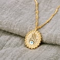 thumbnail image 4 of Valloey Rover 14K Gold Plated Cute Dainty Evil Eye Heart Disk Pendant Necklace for Women Jewelry Gift, 4 of 6