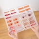 thumbnail image 1 of Caja de almacenamiento de joyería para uñas con tapa abatible, de plástico transparente, para 16 estilos cortos (160 piezas planas)., 1 of 7