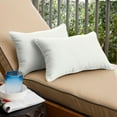 thumbnail image 5 of Sunbrella  Canvas Natural Corded Indoor/ Outdoor Pillows (Set of 2) 12 in x 24 in, 5 of 5