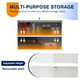thumbnail image 5 of Metal Wall Cabinet with Doors and Shelves, Floating Storage Unit for Garage or Basement (White, 21.6" H), 5 of 8