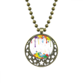 thumbnail image 1 of Graffiti Street Colorful Point-Color Pendant Star Necklace Moon Chain Jewelry, 1 of 3
