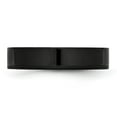 thumbnail image 3 of Chisel Stainless Steel Polished Black IP-plated 5mm Flat Band, 3 of 7