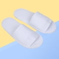 thumbnail image 3 of 4 pares de zapatillas desechables masculinas zapatillas plegables portátiles para hotel de viaje (blanco), 3 of 6