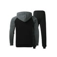 thumbnail image 2 of Cenuakty Men's Tracksuit 2 Piece Contrast Color Long Sleeve Hoodies and Loose Fit Sweatpants Set Casual Jogging Athletic Suits, 2 of 6