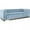 Sky Blue, variant on Pemberly Row Contemporary Velvet/Stainless Steel Sofa in Mint/Brushed Gold