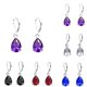 thumbnail image 5 of Las mujeres cuelgan los pendientes de gota, las niñas, las joyas, los pendientes de diamantes de imitación, las gotas para los oídos, el Ropa, zapatos y accesorios Miscelánea transparente Guardurnaity PS15839-02, 5 of 6