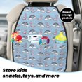 thumbnail image 4 of Goofa Rainbow Dinosaur Pattern Car Back Seat Protector for Kids (2 Pack) ,Anti-kick Storage Mat for Car Seats,Shields from Footprints, 4 of 6