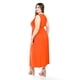 thumbnail image 3 of Vestido largo cintura smock Roman Fashion /Tallas Extras, 8801X-SO (Naranja) naranja 38, 3 of 5