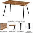 thumbnail image 3 of NORDICANA 5 Pieces Kitchen Dining Table Set with Chair for 4,Dinette Set Modern Table with Stable Metal Legs,Home Fashion Accent Chair L-Shaped Soft Velvet Dining Chair with Metal Legs, 3 of 5