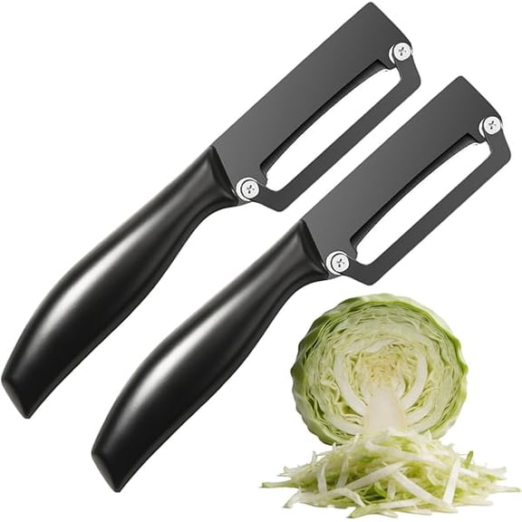 Cuchillo Triturador De Repollo, Rallador De Repollo, Rebanador De Repollo, Vegetable Peeler, Stainless Steel Fruit Tools Kitchen Accessories (2pcs) - Multi-Functional High-Efficiency De