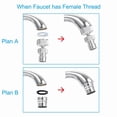 thumbnail image 5 of YANI -2 Pack Dishwasher Faucet Adapter Dishwasher Snap Adapter Connection 15/16-27Male, 5 of 6