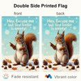 thumbnail image 3 of SPXUBZ Funny Squirrel Garden Flag 12x18 Inch, Woodland Animal Linen Yard Flag with Bird Feeder Design, Outdoor Decorative Flag for Garden Lawn Porch Nature Decor, 3 of 5