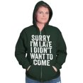 thumbnail image 4 of I Didn't Want to Come Introvert Funny Zip Up Hoodie Men's Women's Brisco Brands 2X, 4 of 6
