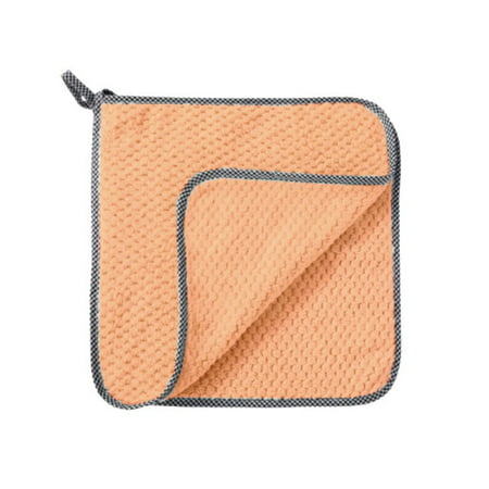 

Kitchen Towels Dishcloths Non-stick Oil Thickened Table Cleaning Cloth Absorbent Scouring Pad Kitchen Rags Gadgets