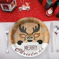 thumbnail image 2 of Virelaxpo Disposable Christmas Themed Paper Plates with Santa and Elk Designs, 10-Pack for Party Dining and Holiday Celebrations, 2 of 6