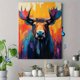 thumbnail image 4 of Qisvanset Framed Canvas Wall Art 12x16 Inch Colorful Abstract Moose Panoramic Canvas Art, 4 of 5
