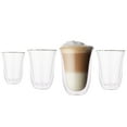 thumbnail image 1 of Galateo Capri Collection Caffe Double-Wall Borosilicate Coffee Glass Mugs - Set of 4, 1 of 6