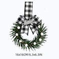 thumbnail image 3 of Qwtwty Artificial Christmas Wreath for Front Door, Winter Artificial Wreath Hanging Ornament for Xmas Wall Window Fireplace Decor, Christmas Decorations, 3 of 7