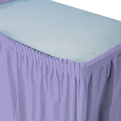 Plastic Table Skirt, 14-Feet long