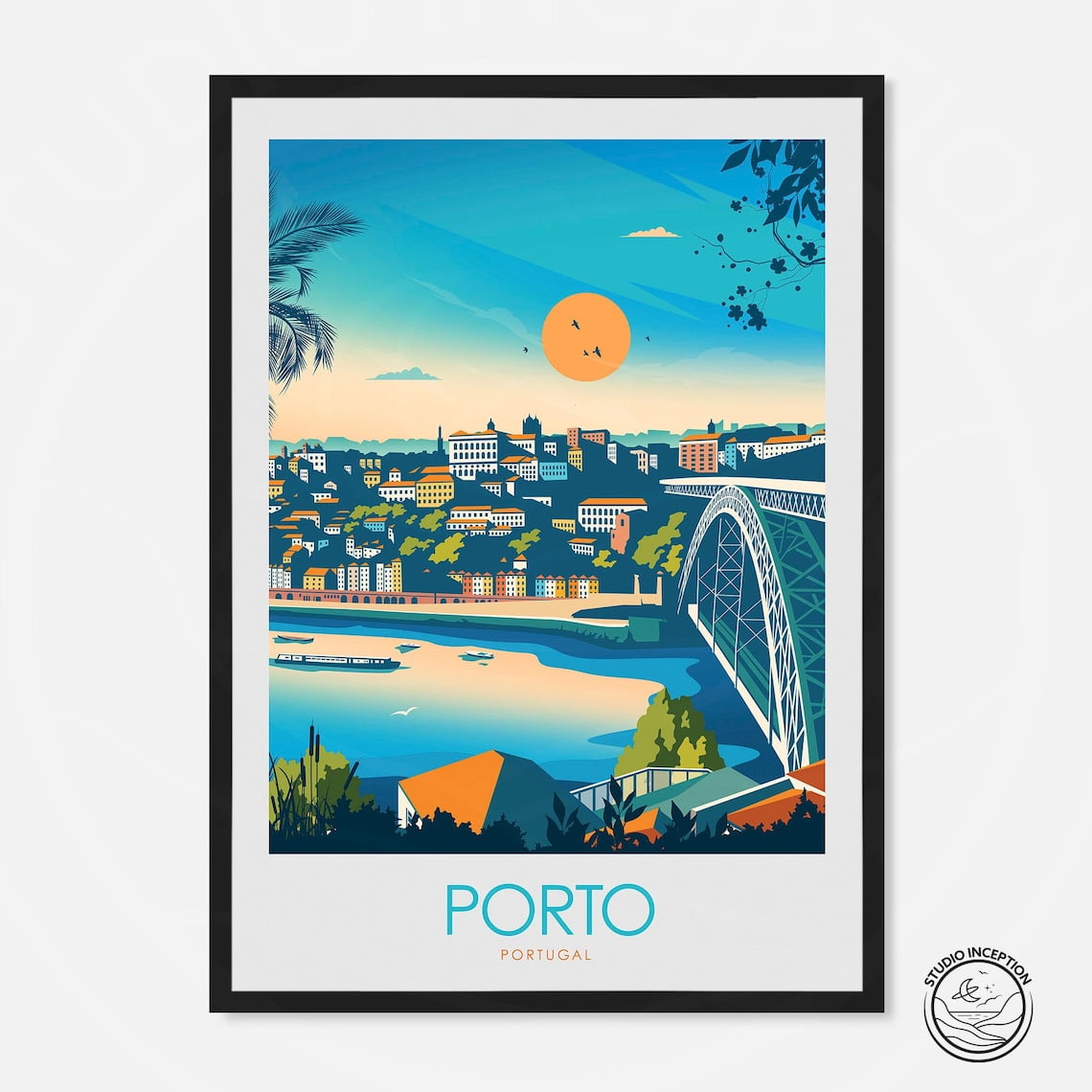 Porto Art Print Portugal Travel Poster Wall Art Print Poster Travel Print Home Decor Gift