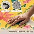 thumbnail image 6 of ODIKA 9'x12' Yellow Vibrant Floral Elegance Decorative Washable Area Rug Lush Botanical Patterns with Summer Blossoms for Great Room, Indoor Concept, Large Living Low Pile, Flatwoven, 6 of 7