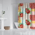 thumbnail image 3 of Waterproof Pioneer Shower Curtain 84x72 Inch Polyester Unique Colorful Floral Shower Curtain for Bathroom Hotel Home Decor with 12 Plastic Hooks, 3 of 5