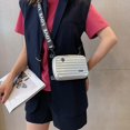 thumbnail image 2 of Hard Shell Cosmetic Bag Women Mini Suitcase Shape Travel Crossbody Shoulder Bags, 2 of 5