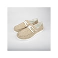 thumbnail image 3 of Ferndule Womens Loafers Flats Low Heel Slip On Canvas Lace Up Footwear Closed Toe Comfortbale Slides Walking Shoes Black Size 9.5 Khaki 6.5, 3 of 8