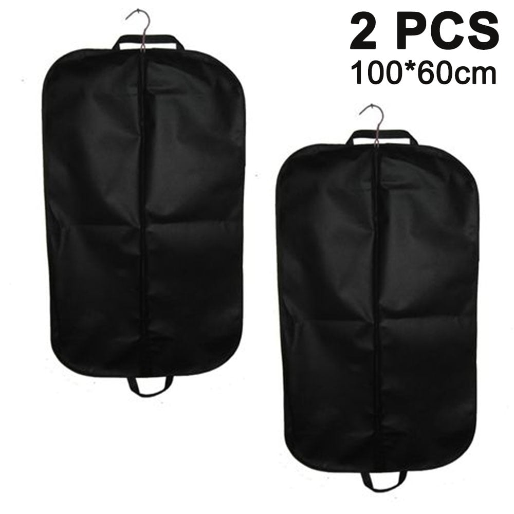 Breathable Garment Bag Covers with Clear Window, Black Suit/Dress Bag