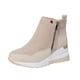 thumbnail image 1 of Amzcrzy Zapatos de mujer,Zapatos de mujer,Zapatillas de mujer, Botas retro de color liso con suela gruesa y tacón alto, punta redonda y estilo casual para mujer. Sandalias Mujer Zapatillas De Casa, 1 of 5