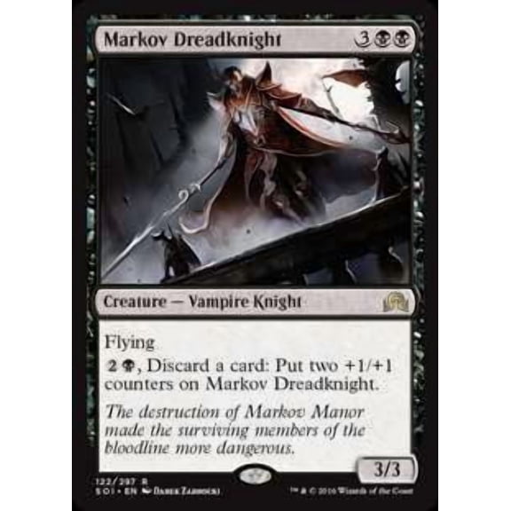 MtG Shadows Over Innistrad Rare Markov Dreadknight #122