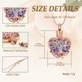 thumbnail image 2 of Heart Urn Ashes Necklace for Women Tree of Life Cremation Crystals Ash Pendant Loved One Memorial Jewelry, 2 of 6