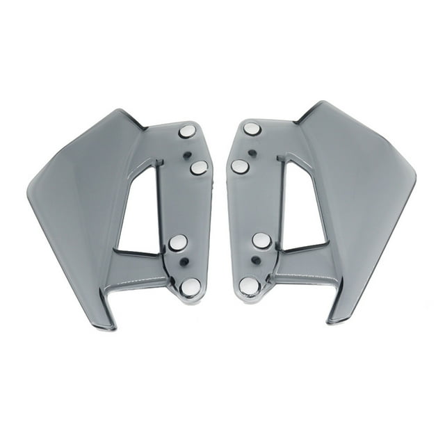 Becaristey 2PCS Motorcycle Windshield Side Wind Deflector Spoiler For R1300GS R 1300 GS 2024- Fly Screen Windscreen Grey