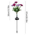 thumbnail image 3 of Solar Garden Light, Kadlawus Outdoor Solar Light Garden Lotus Flower Stake Decorative Led Pathway Light With Silk Petals Automatic Dusk To Dawn Weatherproof, 3 of 6