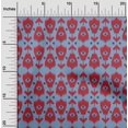thumbnail image 2 of oneOone Cotton Poplin Dusty Blue Fabric Ikat Quilting Supplies Print Sewing Fabric By The Yard 56 Inch Wide, 2 of 4
