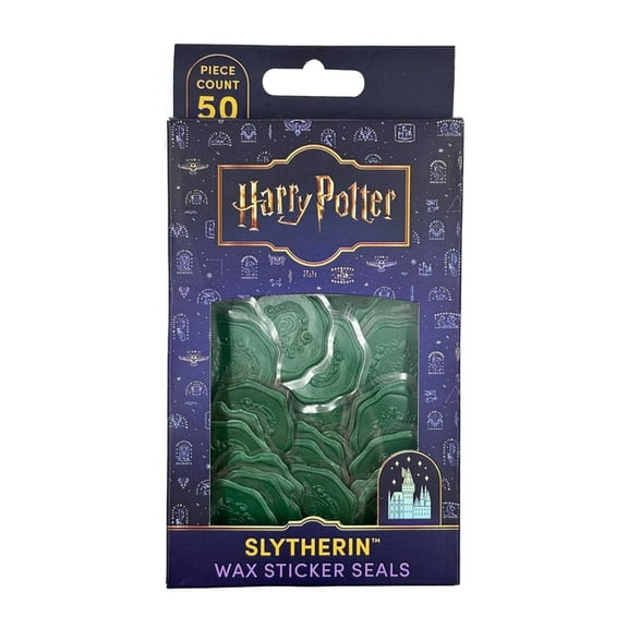 Harry Potter Harry Potter: Slytherin Wax Sticker Seals (Set of 50), (Hardcover)