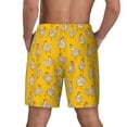 thumbnail image 2 of Lsque Mens Swim Trunks Funny Chicken Pattern - Bathing Suit Compression Liner - Beach Swim Shorts Swimwear - (S-3XL) - Stretch Quick Dry -, 2 of 9