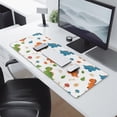 thumbnail image 2 of Long Mouse Pads for Desk,White Cartoon Dinosaurs Mushrooms Desk Mats on Top Of Desks, Desk Mouse Pad Extra Large with 3mm Non-Slip Base and Stitched Edge for Gaming,Work,Home 31.5"x11.8", 2 of 5