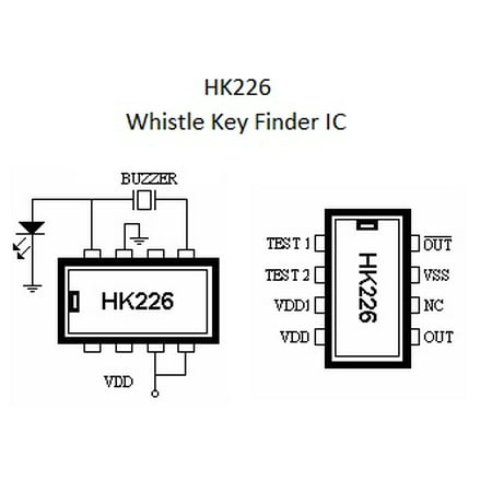 HK226 Whistle Key Finder IC IC LINEAR - Op Amp