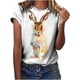 thumbnail image 4 of Tops de moda para mujer, divertidas camisetas informales holgadas con estampado, blusa, camisa estampada Fridja bn2046, 4 of 9