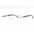 thumbnail image 1 of Charriol PC75117 C03 Men's Shiny Gold/Black Half Rim Eyeglasses, 1 of 2