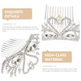 thumbnail image 3 of Elegant Swan Design Bridal Crown for Decor Use Safe Durable Alloy White Lightweight, 3 of 9