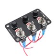thumbnail image 3 of 3 Gang Rocker Toggle Switch Metal Panel 3 Position 3 Pin Switch Plate -, 3 of 3